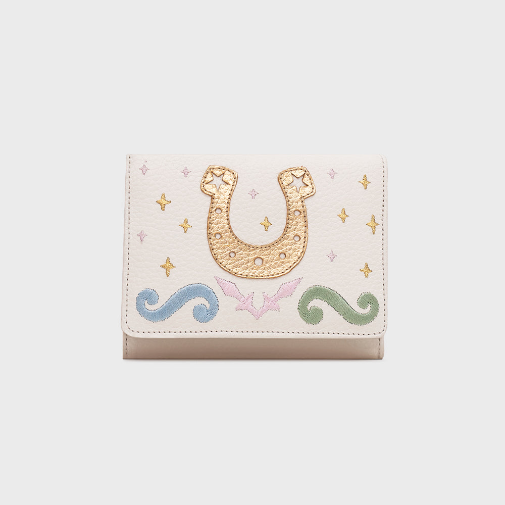 BILLETERA B LUCKY HORSESHOE HUESO