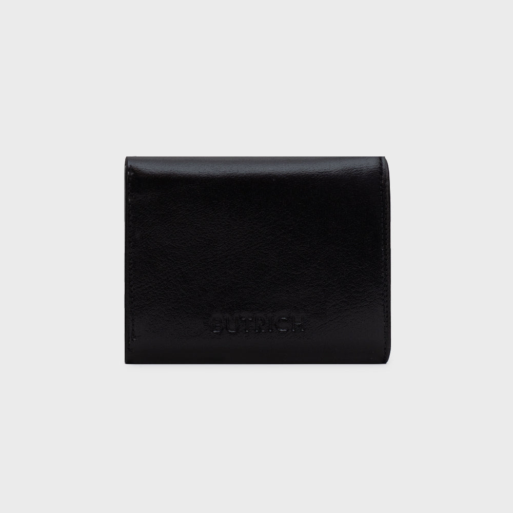 B LUCKY YIN YANG BLACK BONE WALLET