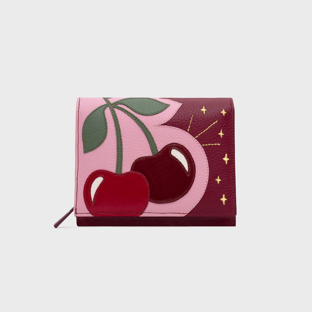 PINK LUCKY CHERRIES WALLET