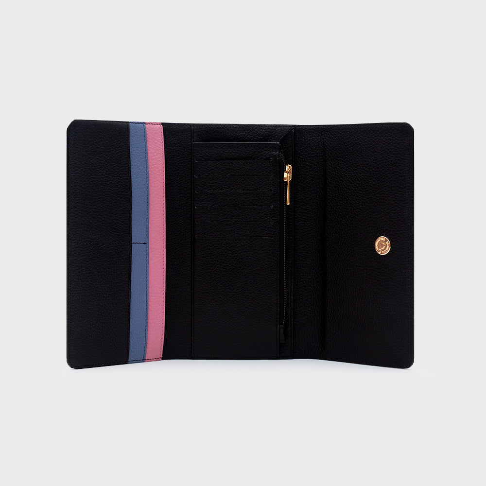 BILLETERA LARGA LUCKY EYE NEGRO