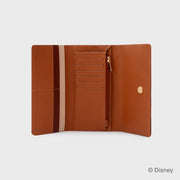 BILLETERA LARGA WILDWOOD HEART FLOWERS MARRÓN