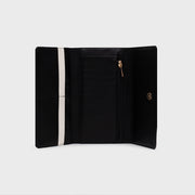 LUCKY YIN YANG BLACK BONE LONG WALLET