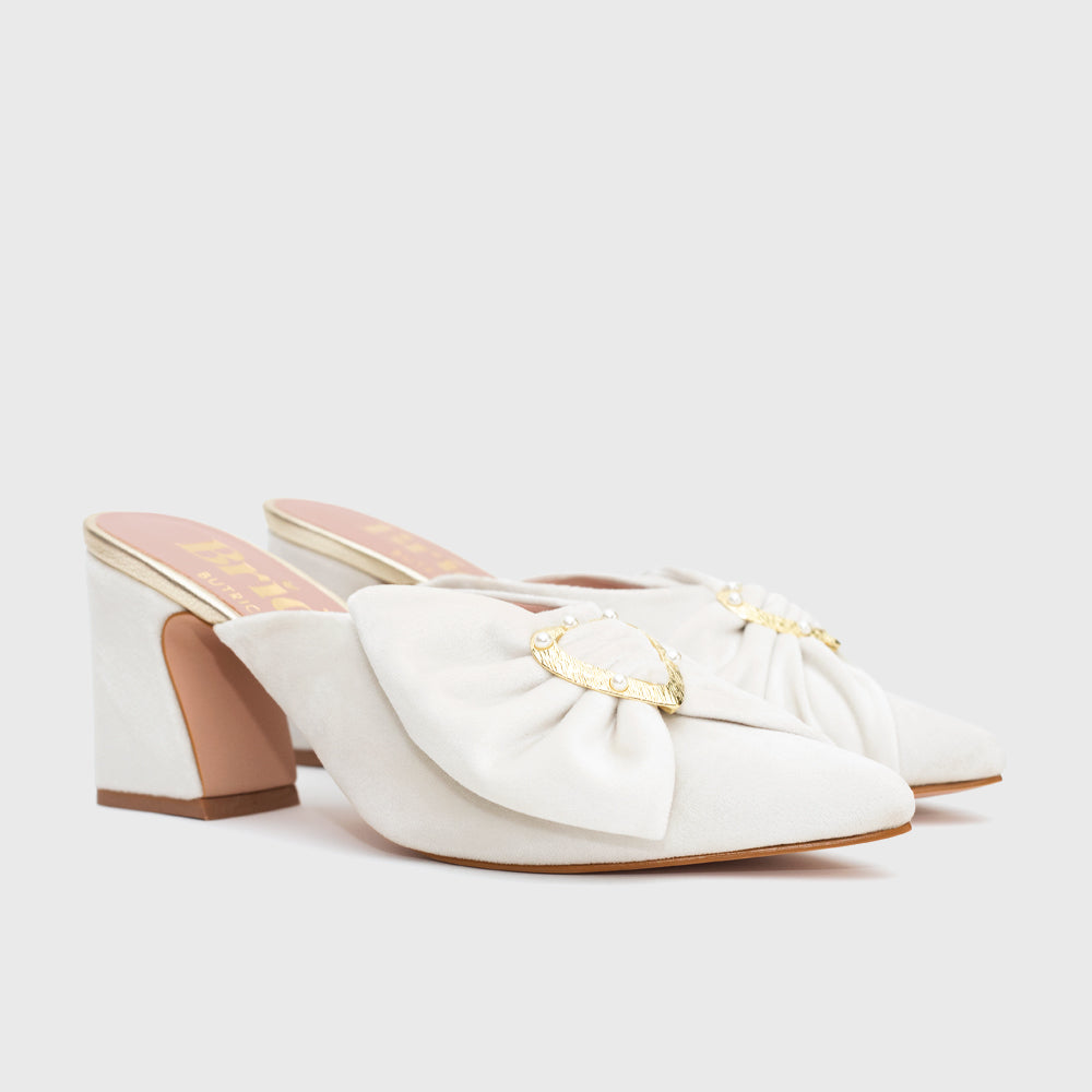 BLAIR MULE PUMP BRIDE BONE