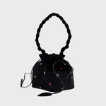 Load image into Gallery viewer, BLOSSOM BUCKET BAG NEGRO
