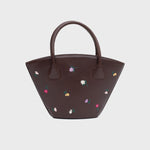 Load image into Gallery viewer, BLOSSOM TRAPEZE BAG MARRÓN
