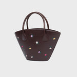 Load image into Gallery viewer, BLOSSOM TRAPEZE BAG MARRÓN
