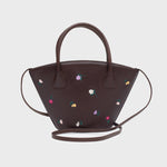 Load image into Gallery viewer, BLOSSOM TRAPEZE BAG MARRÓN

