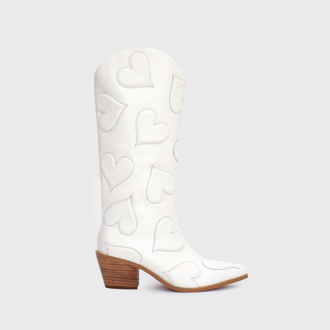 ROSALIE BRIDE BOOT BONE