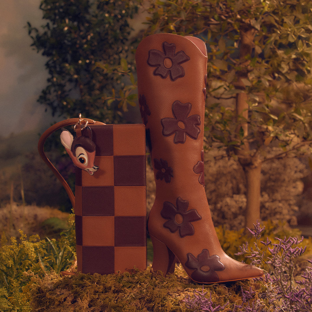 Heart Flowers Boot Wildwood Brown