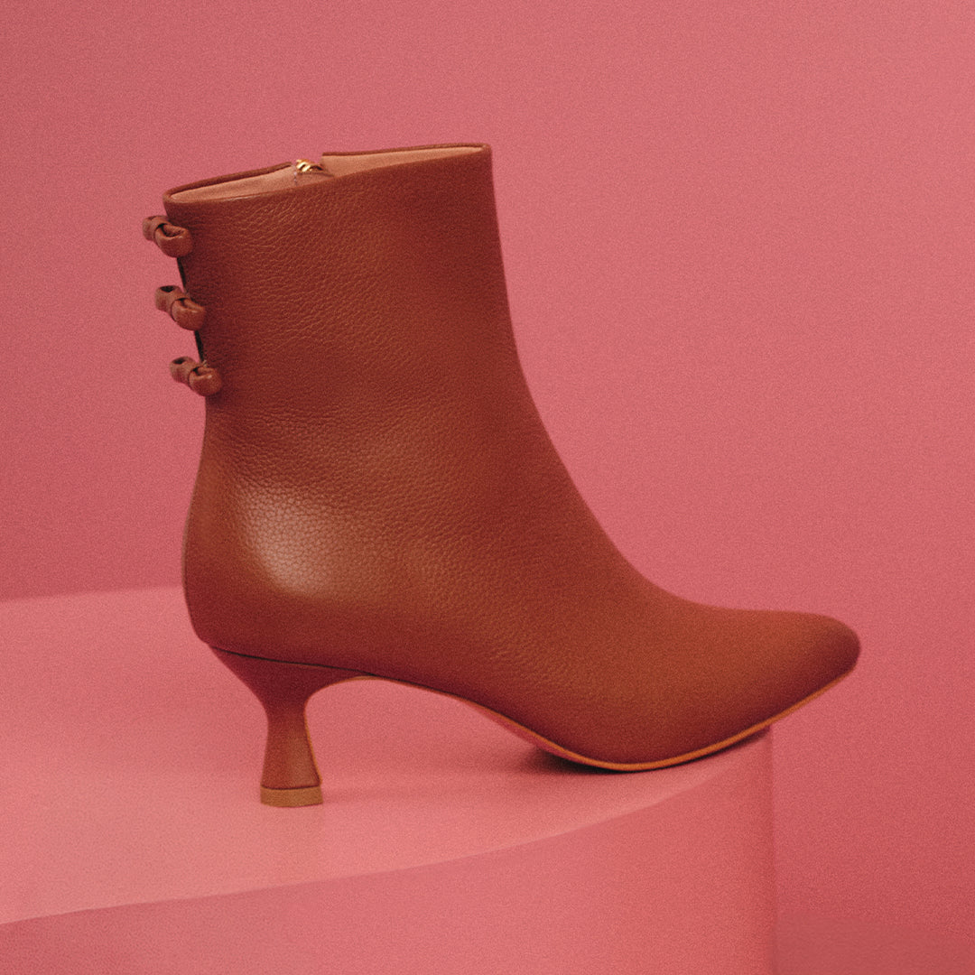 LUCILLE MIDI ANKLE BOOT COPPER