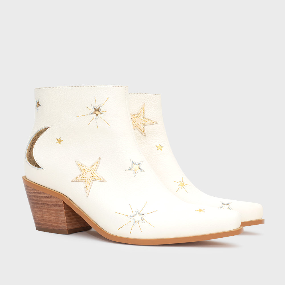 BOTÍN MIDNIGHT COWGIRL HUESO