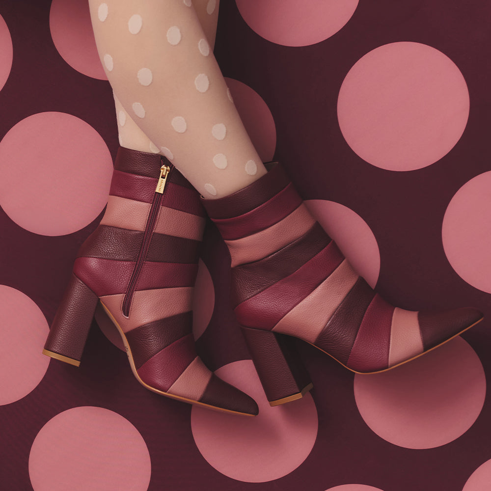 Nabila Ankle Boot Burgundy