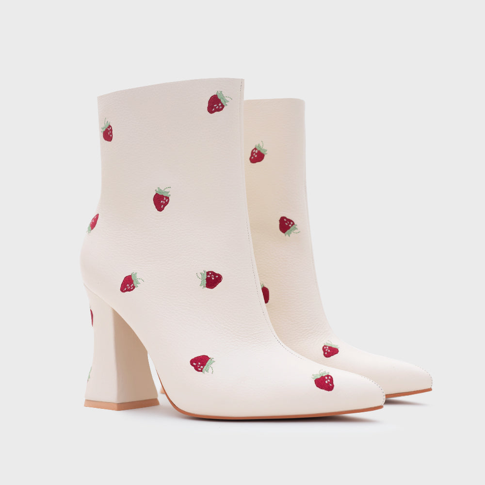 BOTÍN NINETTE STRAWBERRY HUESO