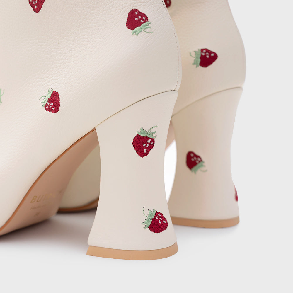 BOTÍN NINETTE STRAWBERRY HUESO