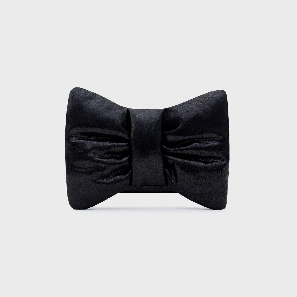 MINI BOW BAG NEGRO BRILLANTE