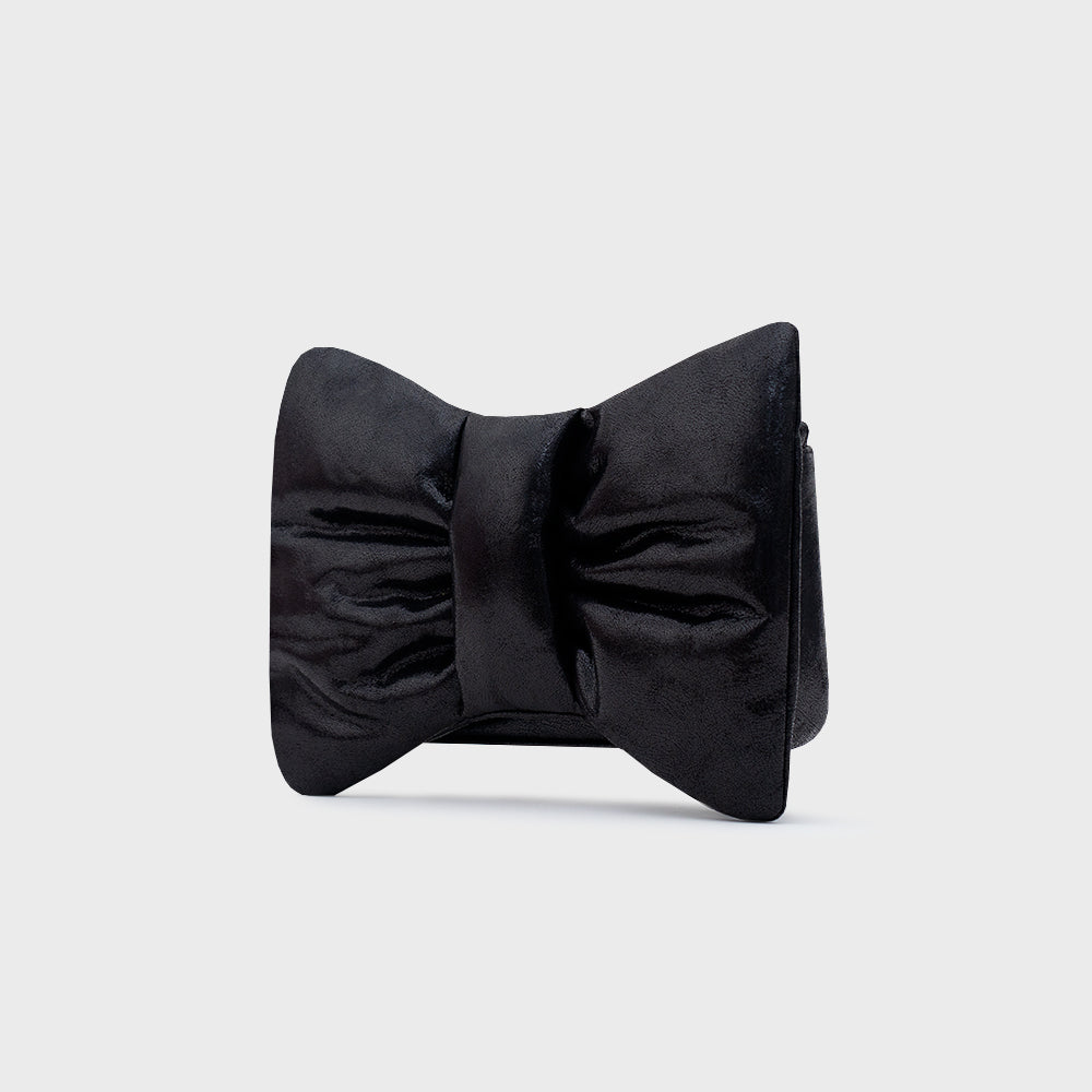 MINI BOW BAG NEGRO BRILLANTE