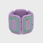 Load image into Gallery viewer, CORDELIA LILAC AQUA GREEN BRACELET
