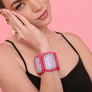 BRAZALETE CORDELIA ROSA OSCURO LILA VERDE