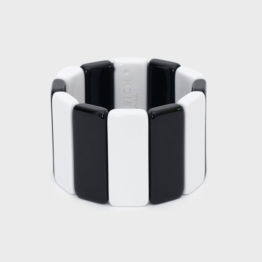 MAGNOLIA BLACK WHITE BRACELET