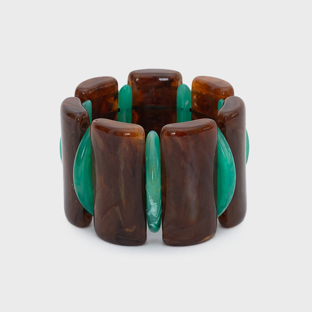 BRAZALETE OCTAVIA MARRÓN JADE