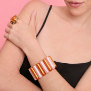 BRAZALETE SERAFINA ROSA NARANJA