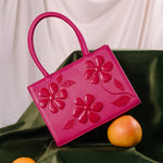 Load image into Gallery viewer, CAMELLIA RECTANGLE BAG FUCHSIA
