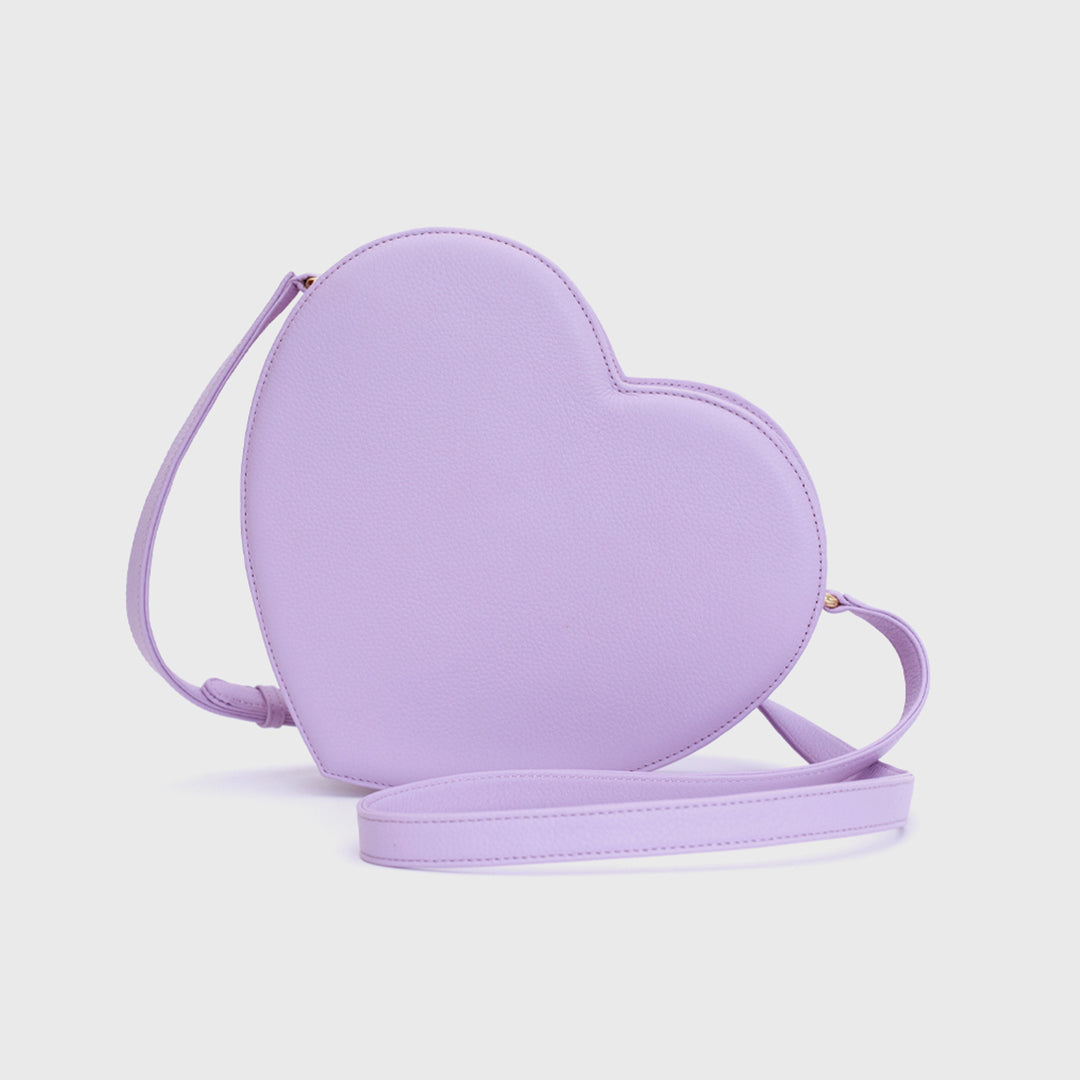CANDY HEART BAG LILAC
