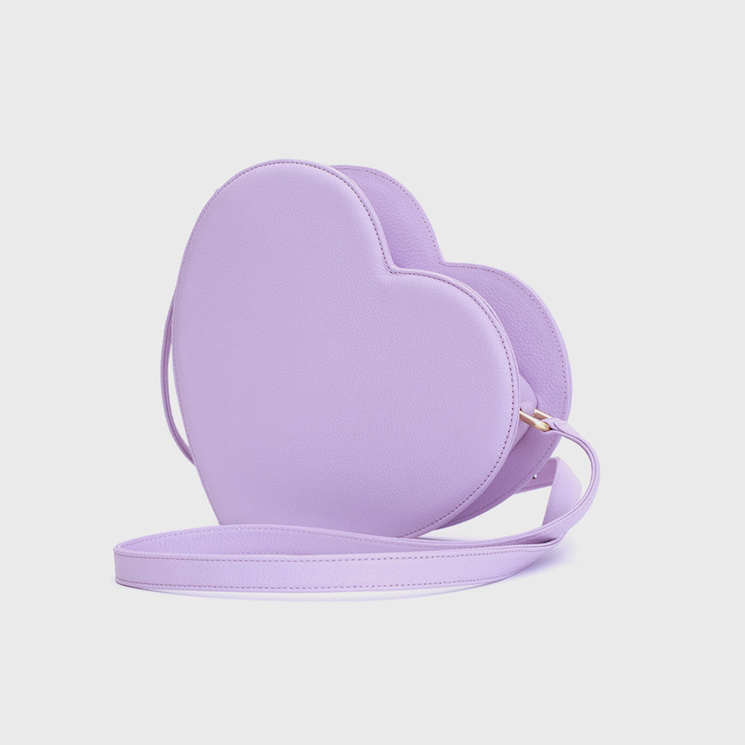 CANDY HEART BAG LILAC