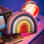 Load image into Gallery viewer, RETRO SUNSHINE RAINBOW MULTICOLOR CLUTCH
