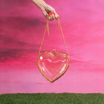 Load image into Gallery viewer, PINK CANDY HEART CLUTCH
