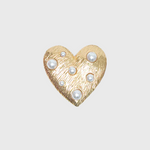 Cargue la imagen en el visor de la galería, CORREA CORAZON PERLAS DORADO
