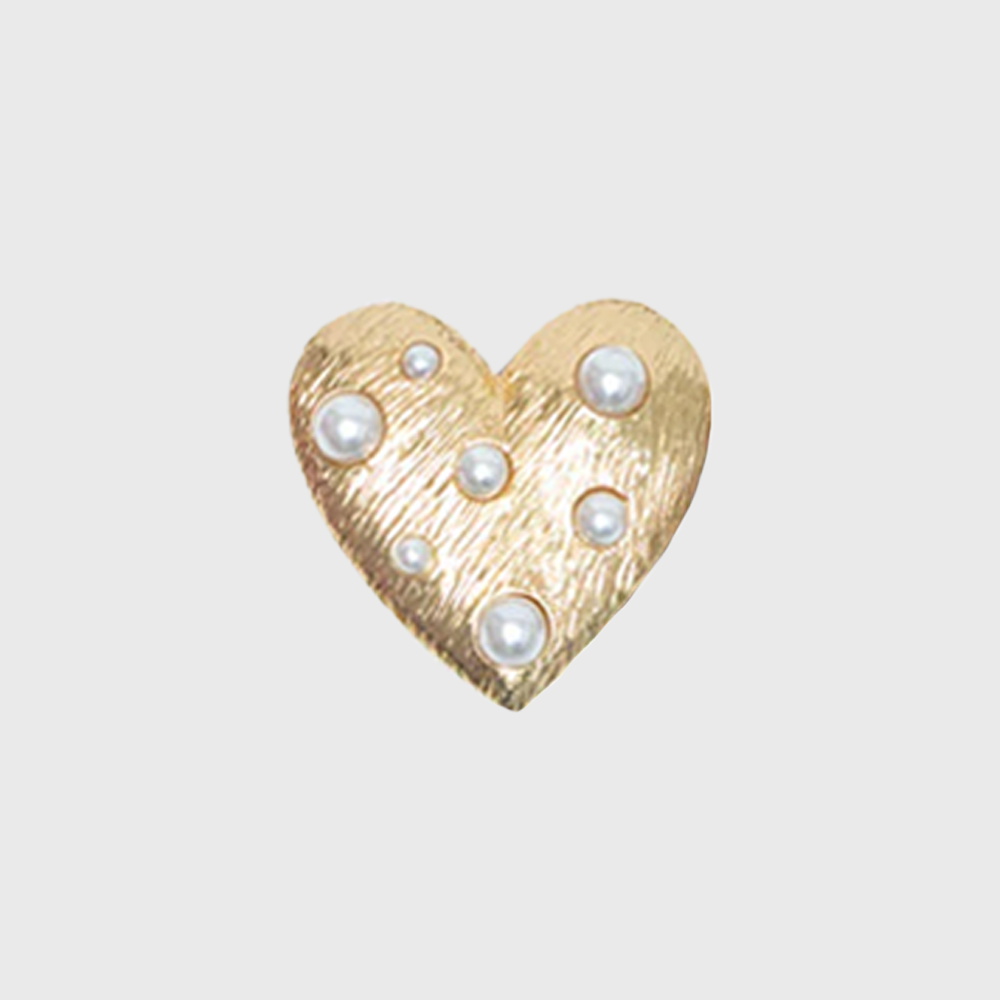CORREA CORAZON PERLAS DORADO