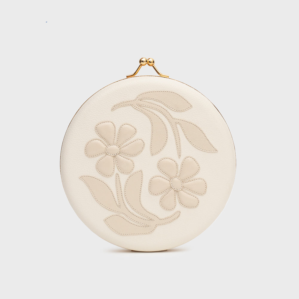 CAMELLIA IVORY CLUTCH