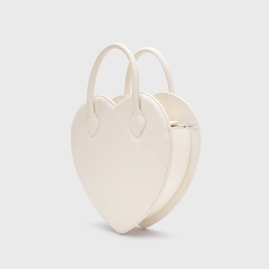 CANDELARIA HEART BAG HUESO