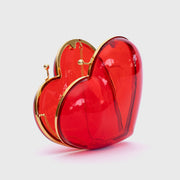 CANDY HEART RED CLUTCH