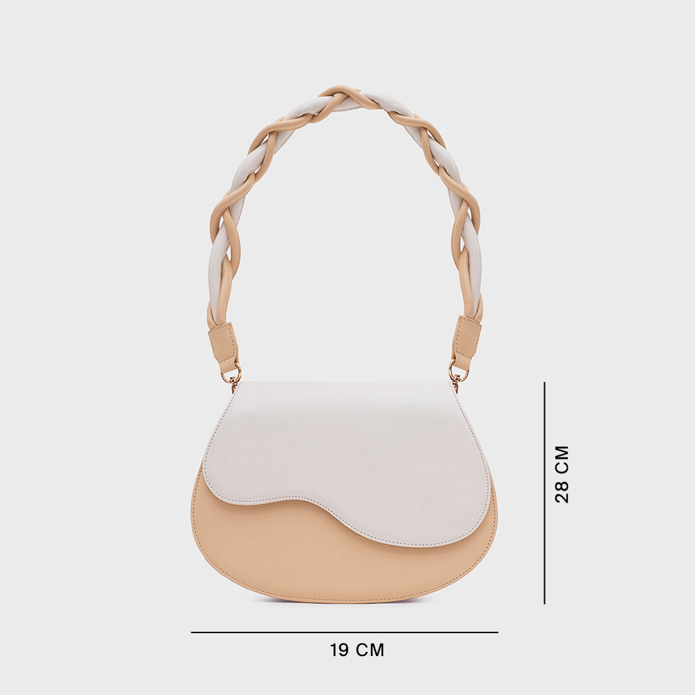 TINA CLAM BAG AMARILLO