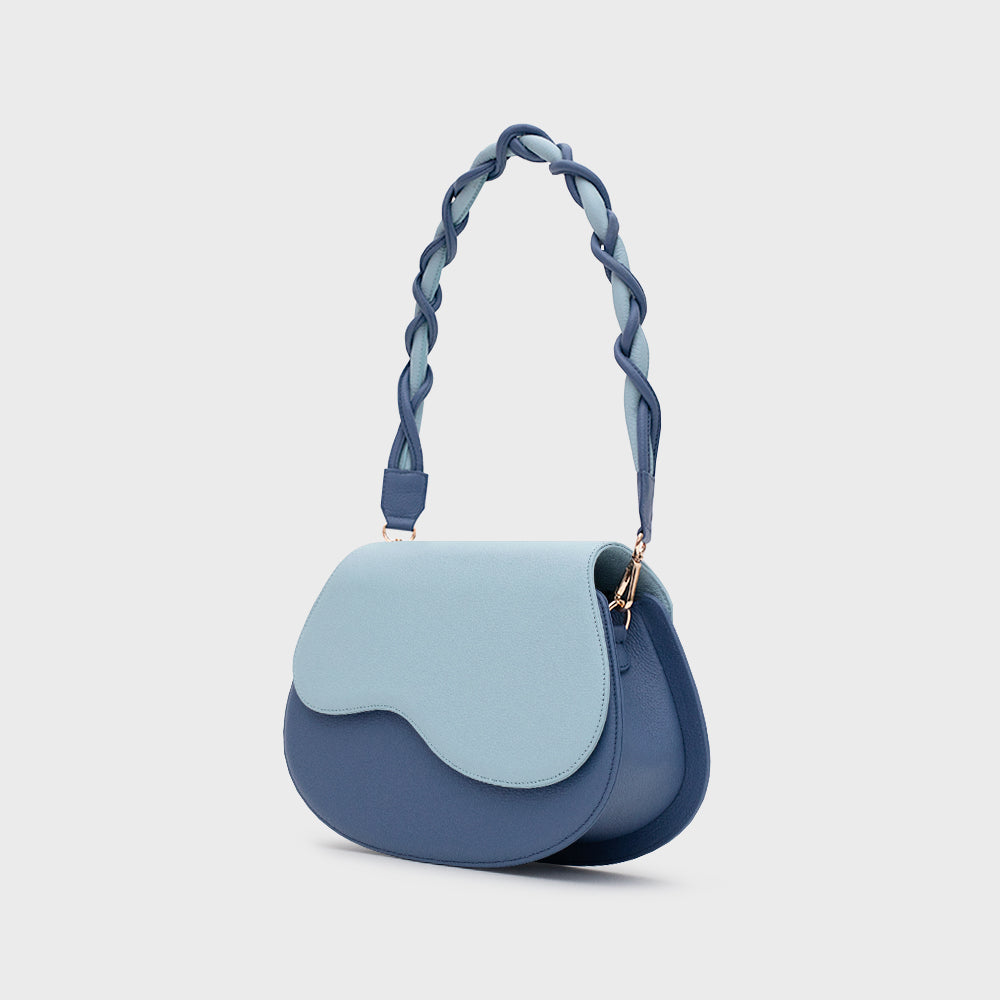 TINA CLAM BAG CELESTE