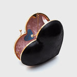 Load image into Gallery viewer, BLACK HEART CLUTCH
