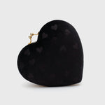 Load image into Gallery viewer, BLACK NISHA HEART CLUTCH
