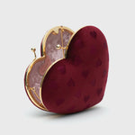 Load image into Gallery viewer, NISHA RED HEART CLUTCH
