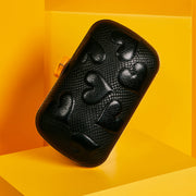 BLACK ROSALIE PILLBOX CLUTCH