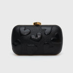 Load image into Gallery viewer, BLACK ROSALIE PILLBOX CLUTCH
