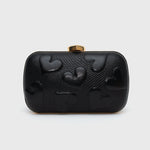 Cargue la imagen en el visor de la galería, CLUTCH PILLBOX ROSALIE NEGRO
