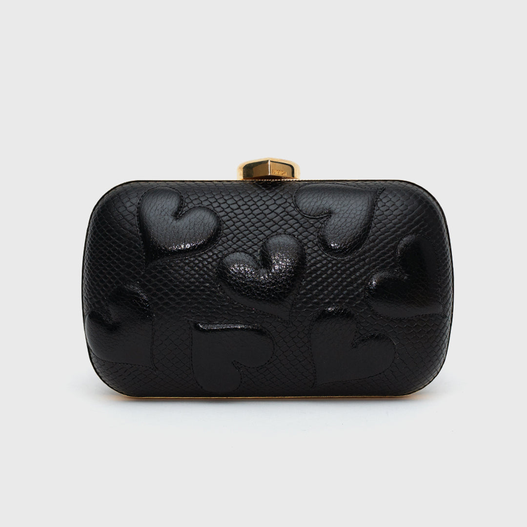 CLUTCH PILLBOX ROSALIE NEGRO