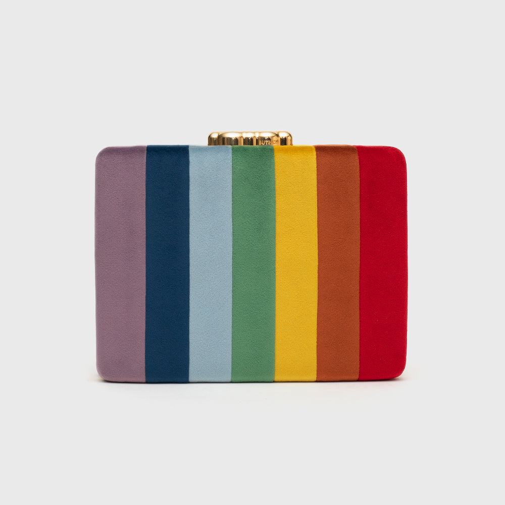 CLUTCH RETRO SUNSHINE RECTANGULAR MULTICOLOR