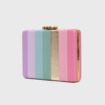 Load image into Gallery viewer, SWEET SUNSHINE RETRO MULTICOLOR RECTANGULAR CLUTCH
