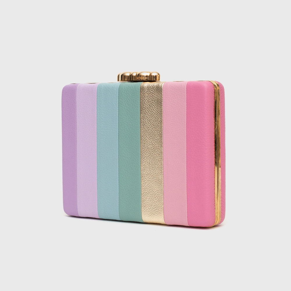 SWEET SUNSHINE RETRO MULTICOLOR RECTANGULAR CLUTCH