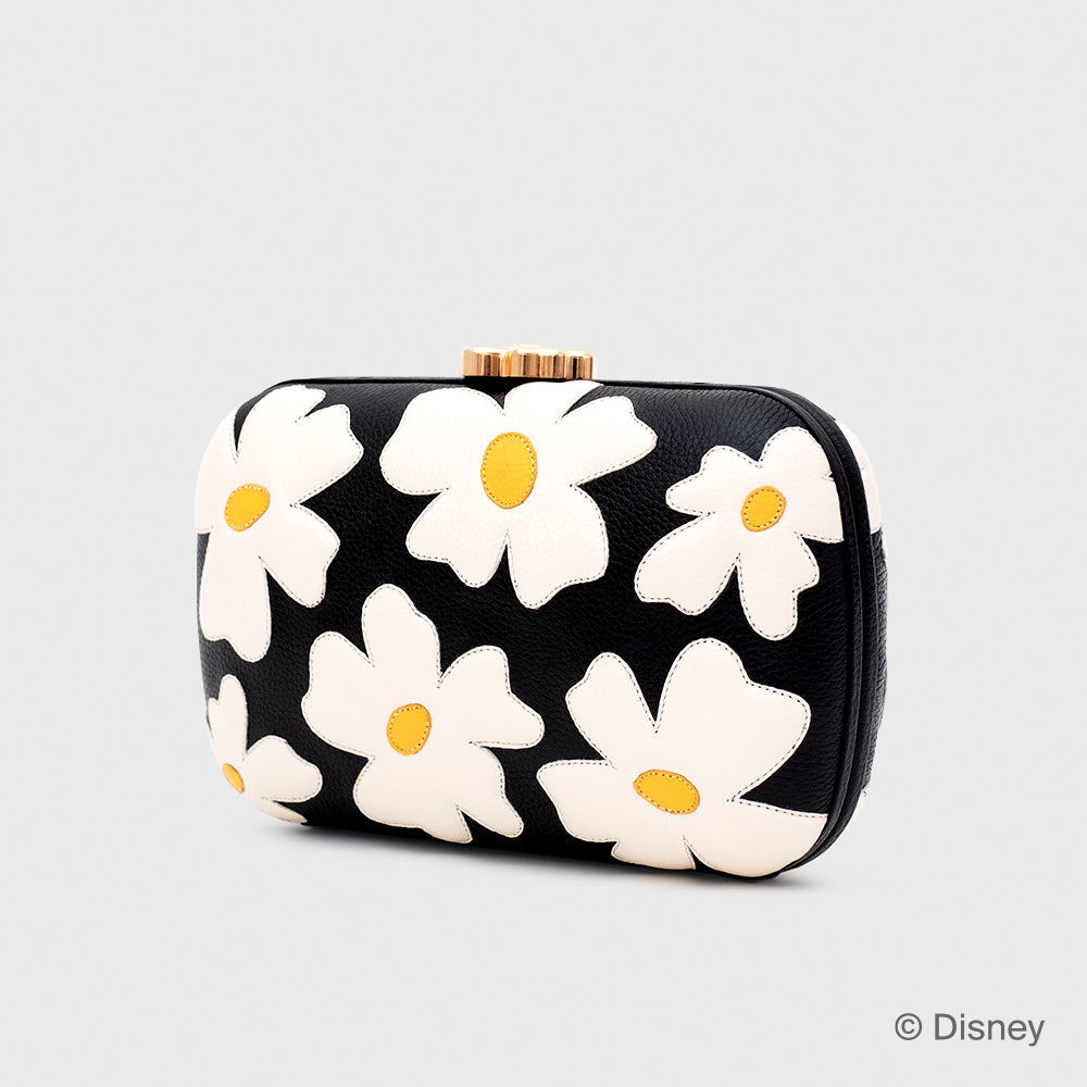CLUTCH WILDWOOD HEART FLOWERS NEGRO HUESO