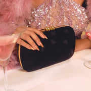 CLUTCH PILLBOX NISHA NEGRO