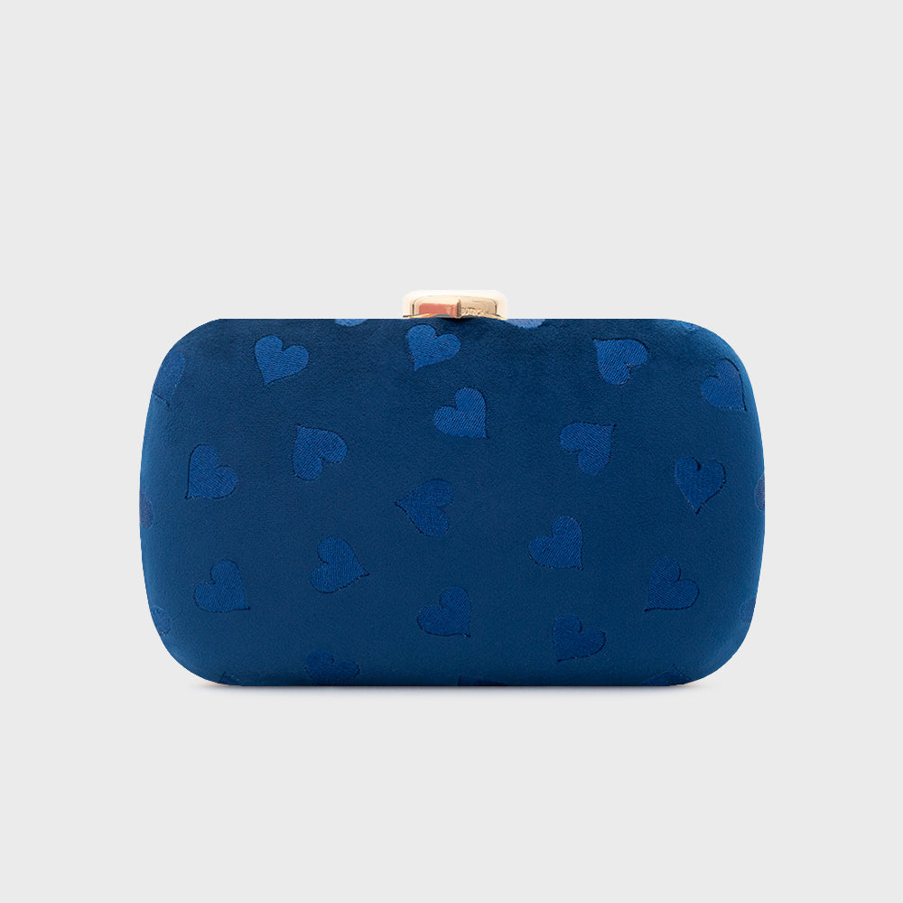 CLUTCH PILLBOX NISHA AZUL
